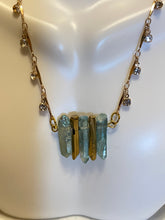 Load image into Gallery viewer, Crystal and hematite necklace