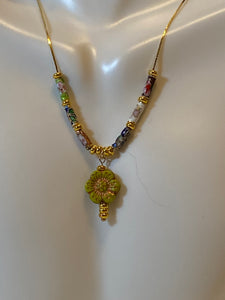Boho Handmade Gold Necklace